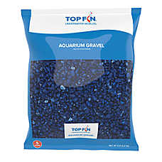 Top Fin? Premium Aquarium Gravel - Deep Blue - Fish Tank Substrate - 5-25 lb