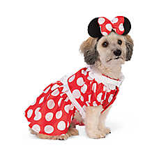 Rubie's Pet Shop Halloween Minnie Mouse Dog & Cat Costume with Harness