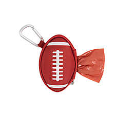 Top Paw ? Football Waste Pick Up Bag Dispenser, Easy-Pull Dispenser Preloaded W/ 15 Pick-Up Bags