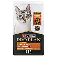 Purina Pro Plan Complete Essentials Dry Cat Food - Adult 7+, Chicken & Rice