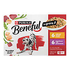Purina? Beneful? Adult Wet Dog Food - Steak & Chicken With Gravy - 12 Count