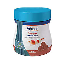 Aqueon Omnivore Shrimp Discs Fish Food for Bottom Feeders