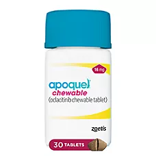 Apoquel (oclacitinib) Chewable for Dogs - 3.6 mg, 5.4 mg, or 16 mg - Available in 1 or 30 Count