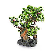 Penn-Plax Bonsai Tree & Rocks Aquarium Ornament - Medium Aquascaping Fish Tank Decor