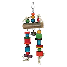 All Living Things® Bamboo Log Bird Toy - Chew Toy for Medium & Large Pet Birds