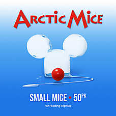 Arctic Mice Frozen Small Mice - Frozen Reptile Food - 25-100 ct