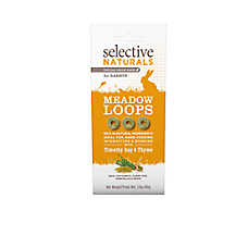Science Selective Naturals Meadow Loops - Timothy Hay and Thyme - High Fiber - Guinea Pig, Rabbit