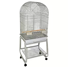 A&E Cage Company Dome Top & Shelf Pet Bird Cage for Large Birds