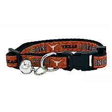 Pets First NCAA Texas Satin Cat Collar