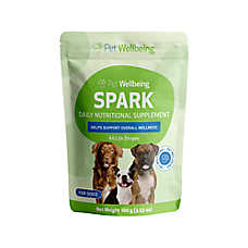 Pet Wellbeing SPARK Daily Multivitamin Powder Supplement for Dogs and Cats, Bacon, 3.53 oz