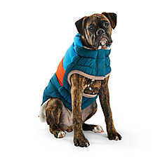GF PET Elasto-Fit Color Block Puffer - Dark Teal