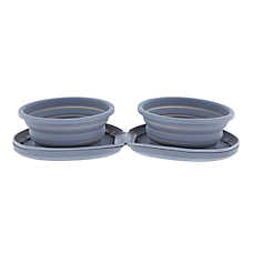 Arcadia Trail&trade; Collapsible Double Diner Dog Bowl, 2-cup