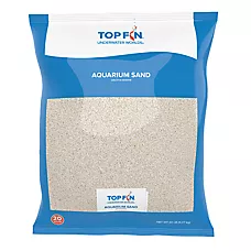 Top Fin® Aquarium Sand - White - Aquarium Substrate, Fish Tank Sand - 5-20 lb