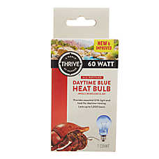 Thrive Reptile Daytime Blue Heat Bulb - Hermit Crab - Reptile Heat Bulb - 60W