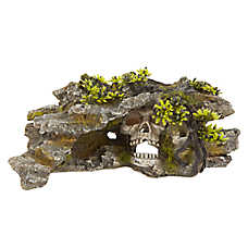 Top Fin? Skull/Cave Aquarium Ornament - Fish Tank Decor, Hideout