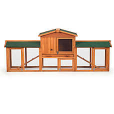 Prevue Pet Products Hutch with Double Run - Rabbit & Guinea Pig Cage