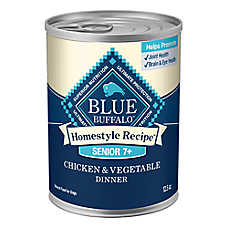 Blue Buffalo? Homestyle Recipe Chicken & Vegetable Dinner Senior 7+ Wet Dog Food - 12.5 oz