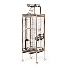 Prevue Pet Products Small Stainless Steel Playtop Pet Bird Cage for Large Birds