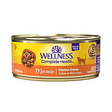Wellness? Complete Health Adult Cat Wet Food - Natural, Grain Free, Morsels, 3 Oz