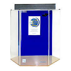 Clear-For-Life UniQuarium 95 Gallon Hexagon Aquarium Acrylic Fish Tank Built-In Filtration