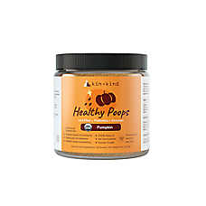 kin+kind Healthy Poops Digestive Supplement for Dog & Cat, Fiber & Prebiotic, Pumpkin, 4 & 8 oz jar