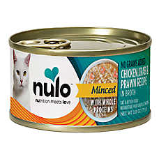 Nulo Finely Minced Cat & Kitten Wet Food - Grain Free, Whole Protein, 2.8 Oz