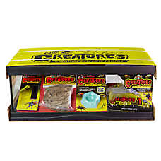 Zoo Med Creatures? Creature Den Low Profile Reptile Terrarium - Reptile Habitat - 20.5x10.5x8 - 6G