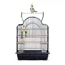 All Living Things® Open-Air Pet Bird Cage with Top Perch for Medium Birds