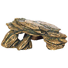 Top Fin? Slate Rock Aquarium Ornament - Fish Tank Decor - Medium