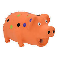 Multipet? Globlet Pig Dog Toy Orange