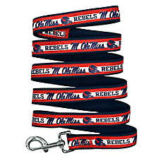 Pets First NCAA Ole Miss Satin Dog Leash