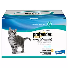 Profender Topical Solution for Small Cats, 2.2-5.5 lbs (Teal), 1 Dose Last 30 Days