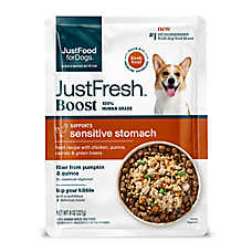 JustFoodForDogs Adult Fresh Dog Food Topper - Digestion Support, Chicken & Quinoa