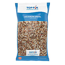 Top Fin? Premium Aquarium Gravel - Brown & White - Fish Tank Substrate - 25 lb