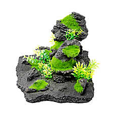 Penn-Plax Mossy Rock Scape Aquarium Ornament Aquascaping Fish Tank Decor