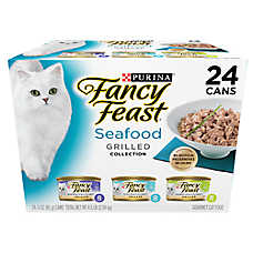 Fancy Feast? All Life Stages Cat Wet Food - Grilled, Seafood, Variety Pack, 3 OZ