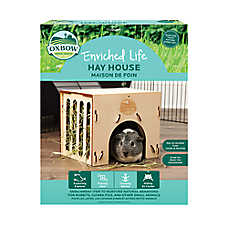 Oxbow Enriched Life Hay House Small Pet Hay Feeder & Hideout