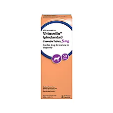 Vetmedin (pimobendan) Chewable Tablets for Dogs, 5mg, 50 Count