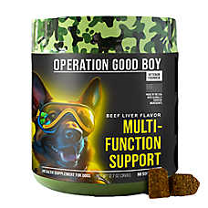 Operation Good Boy Dog Multi-Function Support Health Supplement, Beef Liver Flavor Soft Chews, 90 ct