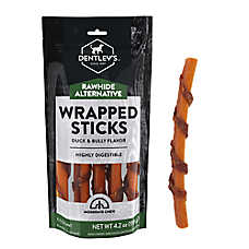 Dentley's? Rawhide-Free 6" Duck Wrapped Bully Stick Dog Chew - Duck, 5 Count