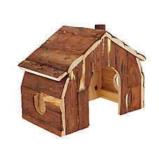Full Cheeks&trade; Small Pet Firwood Cabin Hideaway