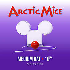 Arctic Mice Frozen Medium Rats - Frozen Reptile Food - 10-20 ct