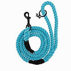 Sassy Woof Neon Dog Rope Leash: 5-ft long