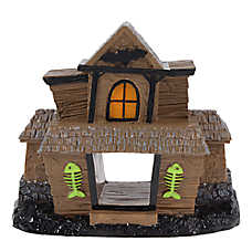 Thrills & Chills? Haunted House Light Up Aquarium Ornament