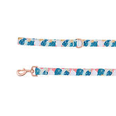 Top Paw? Tropical Leaves Dog Leash, Pink & Green Dog Leash, Walking Dog Leash, 4' Long
