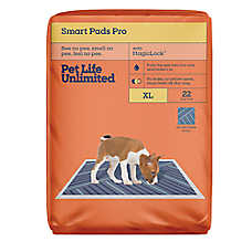 Pet Life Unlimited? XL Smart Pads Pro, Enzymatic Odor Eliminating Formula, Fresh Clover Scent