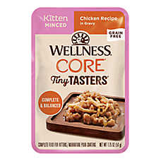 Wellness? CORE? Tiny Tasters Kitten Wet Food - Grain Free, Minced, 1.75 Oz