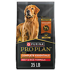 Purina Pro Plan Complete Essentials Shredded Blend Beef and Rice Dry Dog Food Formula