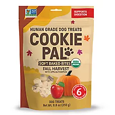 Cookie Pal Soft & Chewy Dog Treats, Fall Harvest - Apple & Pumpkin Flavor 8.8 oz