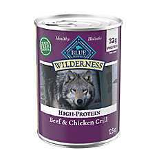 Blue Buffalo Wilderness High Protein Adult Wet Dog Food - Grain Free, Pate, 12.5 oz
